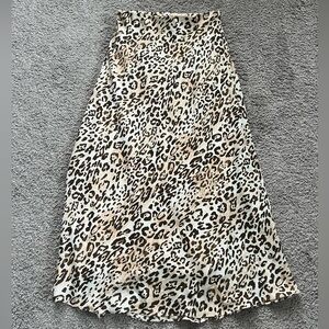 current air Leopard Maxi Skirt